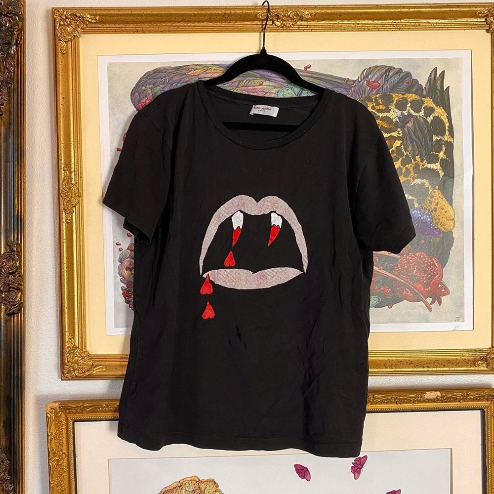 Saint Laurent vampire t-shirt SMALL